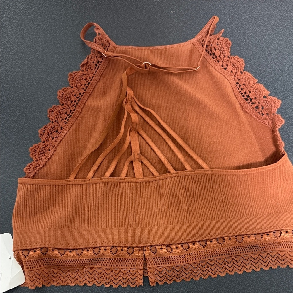 Wild Honey Orange Lace Trim Top - Picture 2 of 4